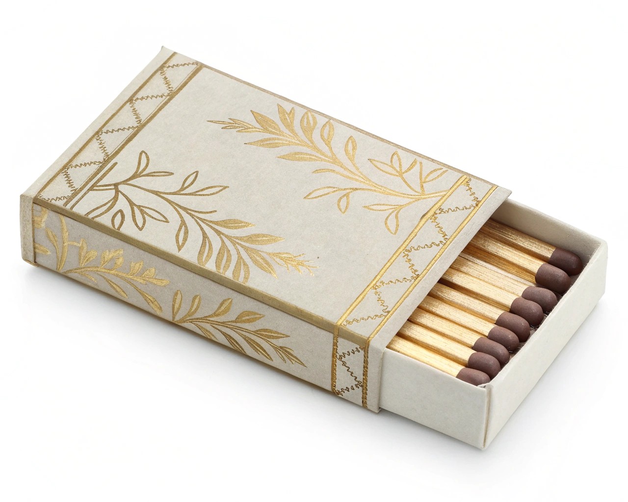 Capture the essence of French hotel elegance with minimalist luxury matchboxes, perfect for any chic interior.