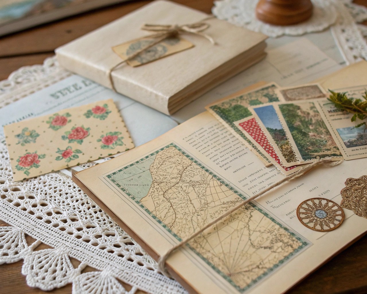 Collect and curate vintage materials to tell compelling stories through your collages.