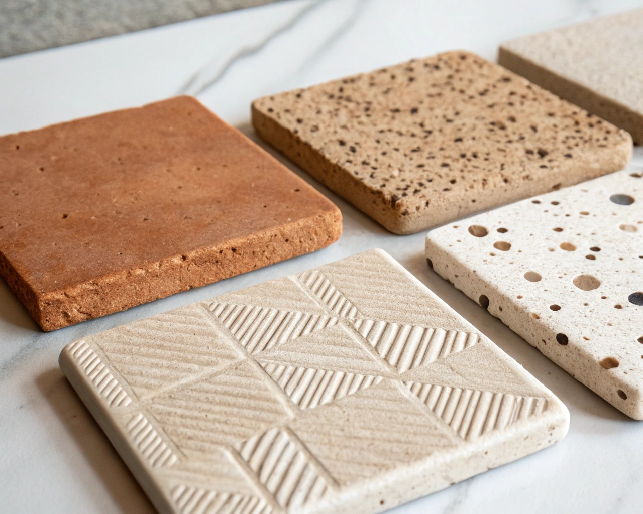 Different types of soft clay ideal for creating sculptural designs.