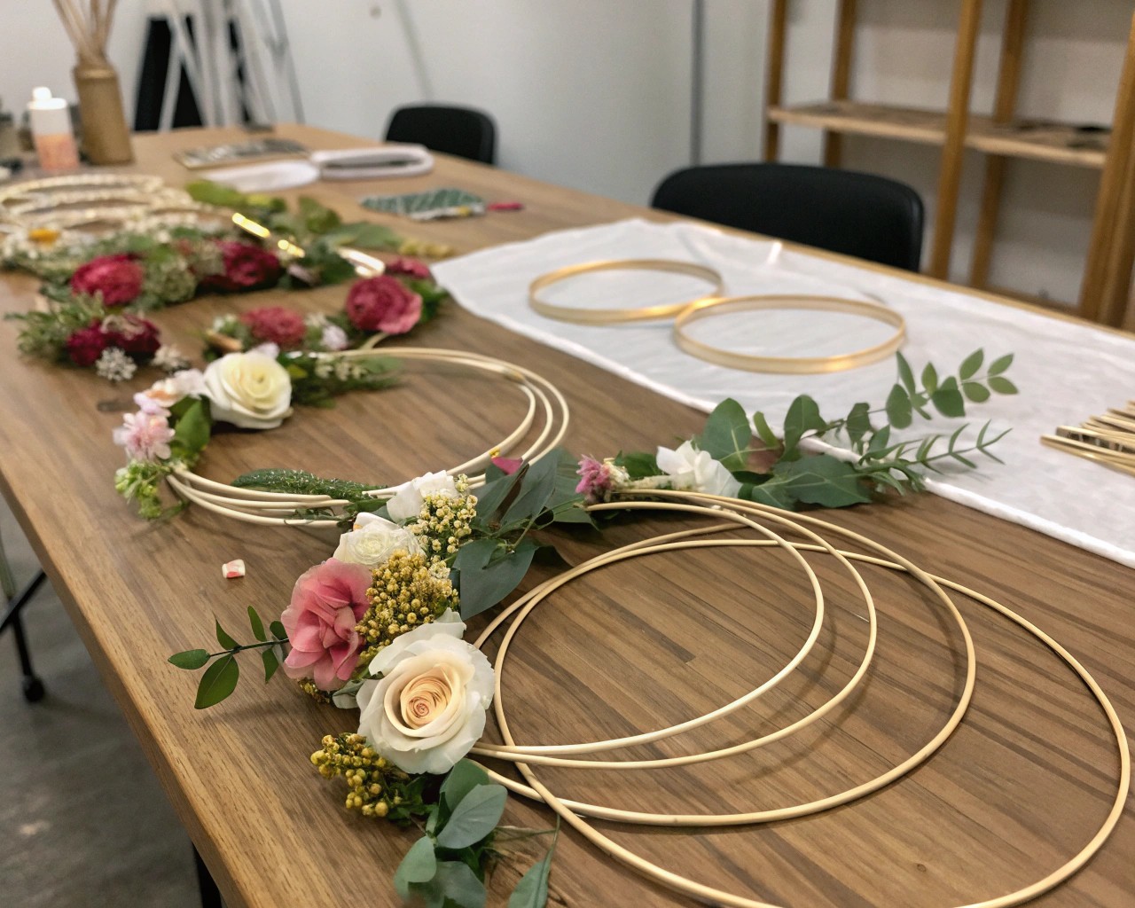 Essential materials and tools are key to creating stunning hanging flower arrangements.