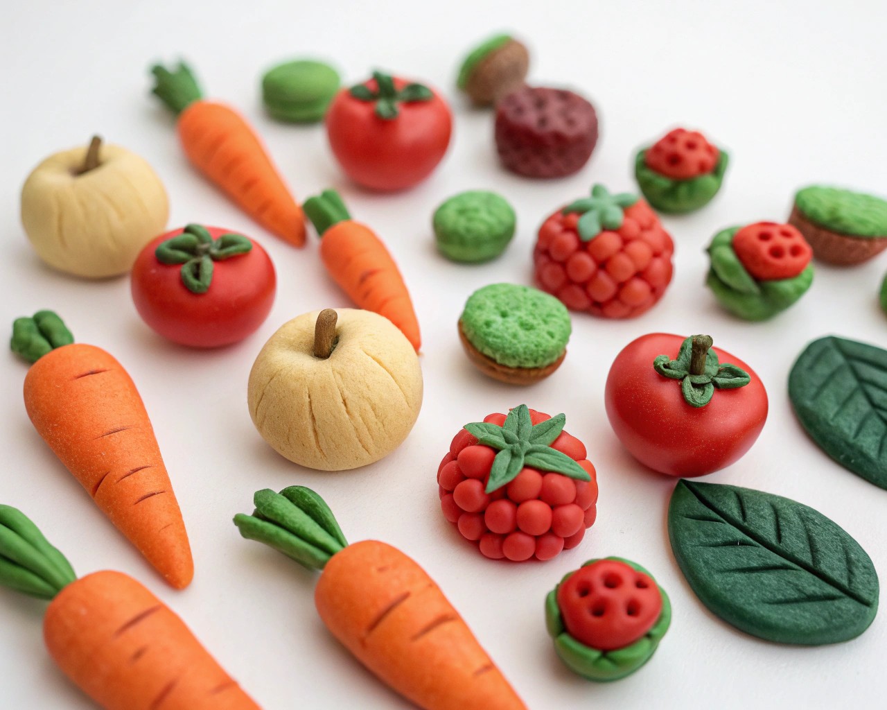 Explore playful and creative designs with clay by molding adorable characters or abstract forms.