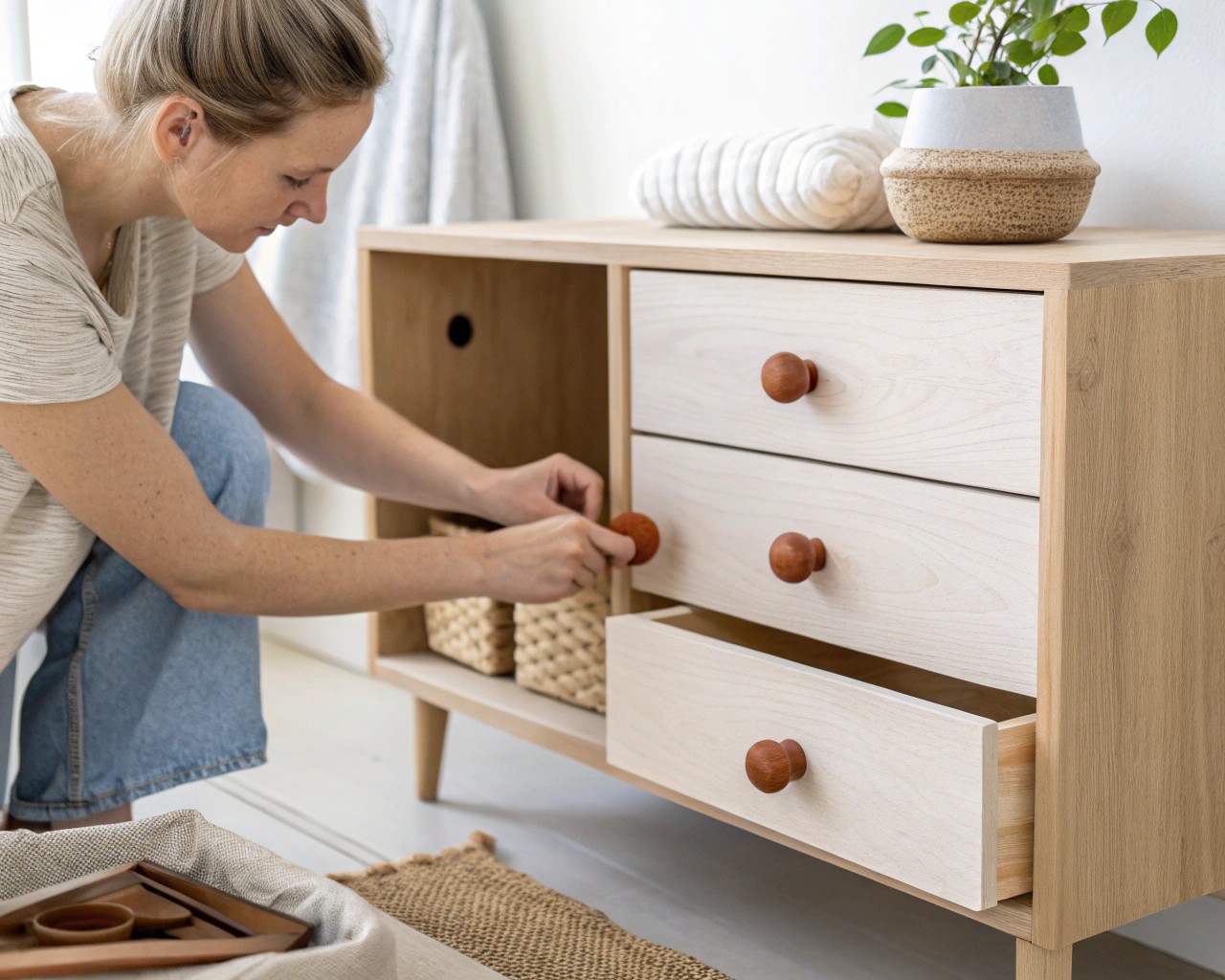 Learn effective installation methods to secure your custom clay knobs onto drawers with ease.