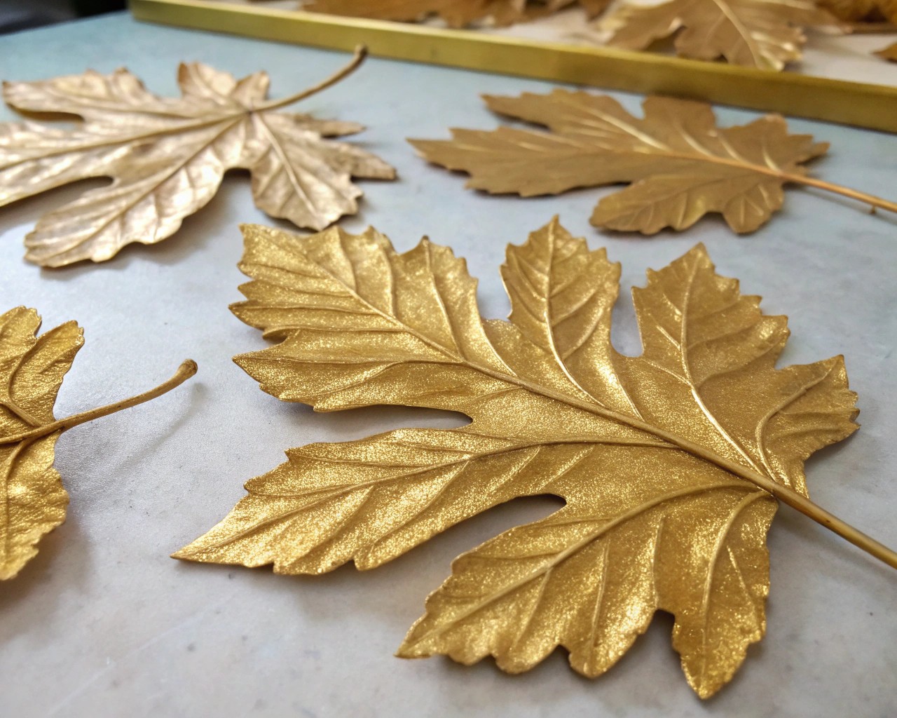 Professional finishing techniques, such as color variation and aging, enhance the sophisticated look of the headband.